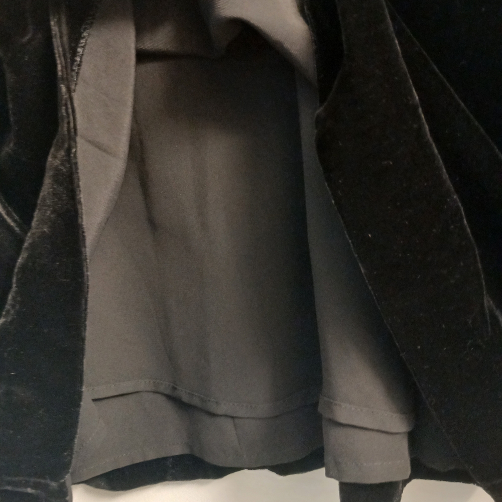 Black Velour Velvet V Neck Cami Tank Top 20 New! J. Crew - Picture 6 of 11